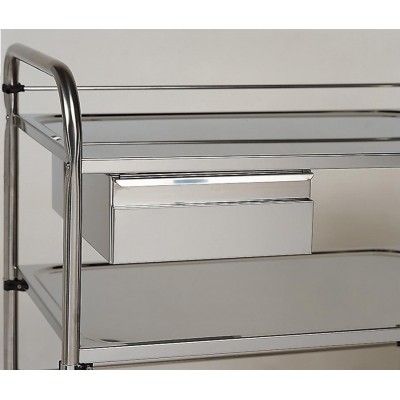 TIROIR INOX P.M. (600 X 400MM)  POUR GUERIDON