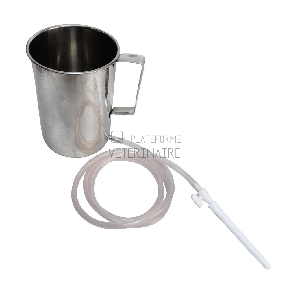 BOCK A DOUCHE INOX AVEC TUYAU ROBINET CANULE