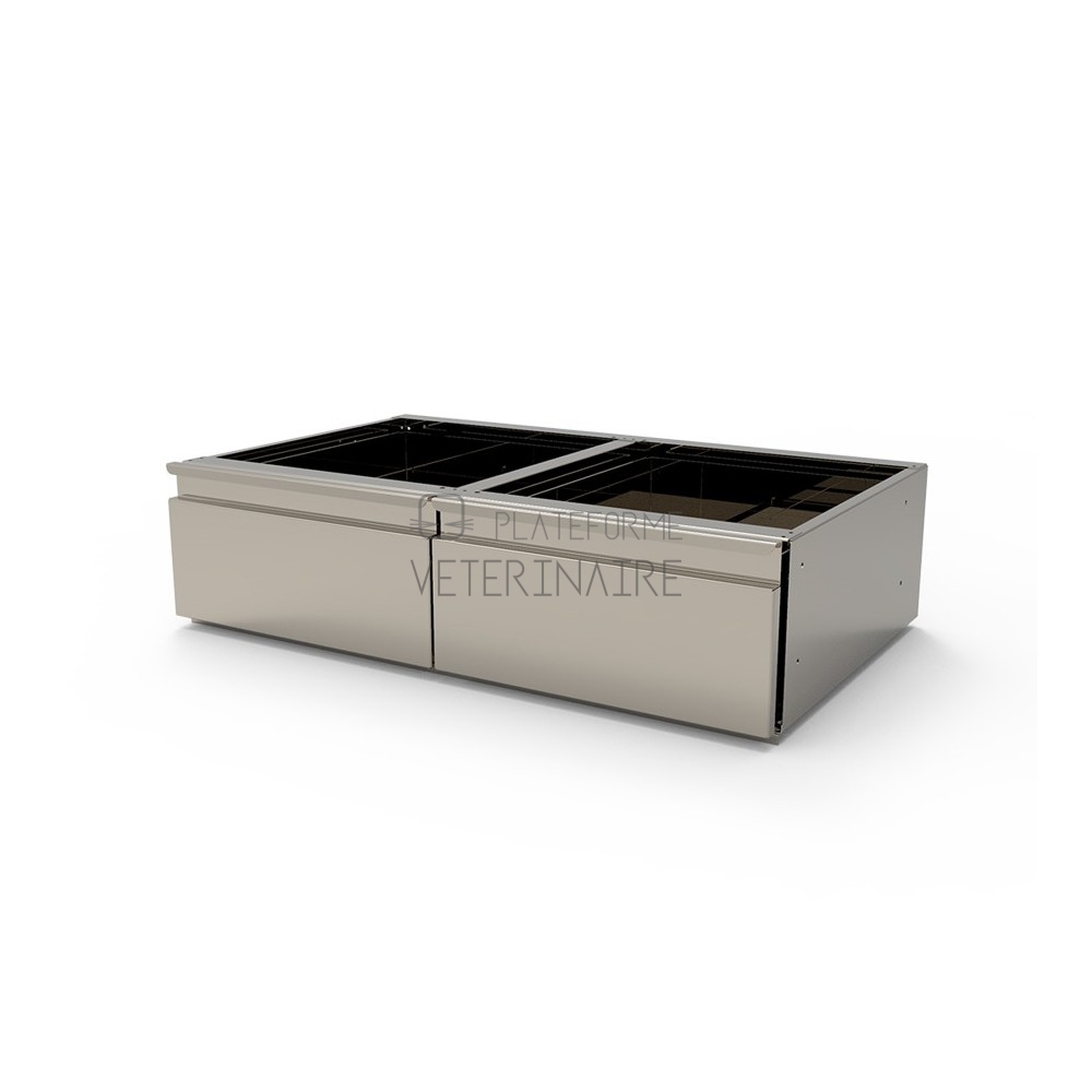 TIROIR INOX G.M.(600 X 400MM)  POUR GUERIDON