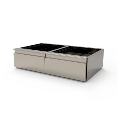 TIROIR INOX G.M.(600 X 400MM)  POUR GUERIDON