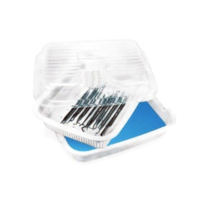 BAC DE TREMPAGE PVC STERILISATION A FROID INSTRUMENTS 30X22CM / 3L