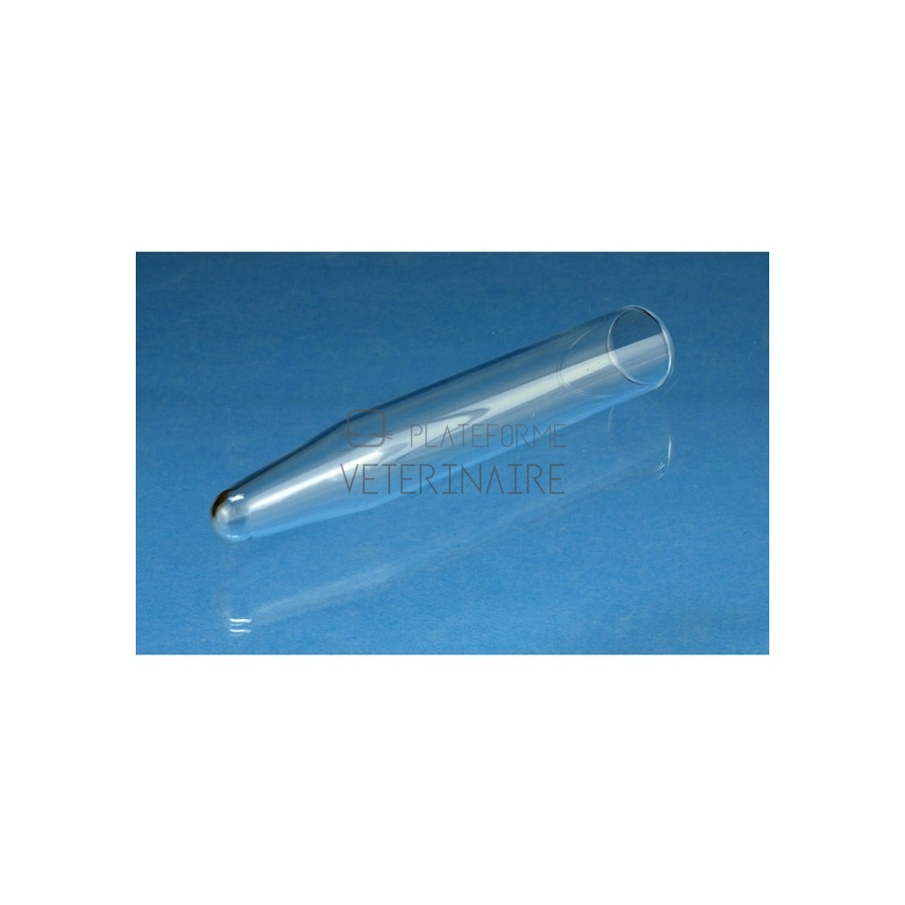 TUBE A CENTRIFUGER VERRE 15ML FOND CONIQUE 17X112MM (X100)