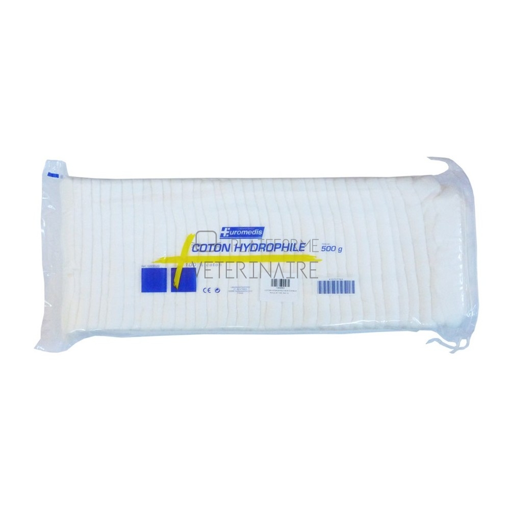 COTON HYDROPHILE SACHET ACCORDEON DE 500 GRS (X20)