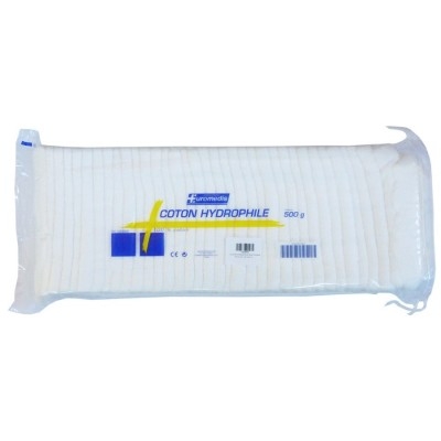 COTON HYDROPHILE SACHET ACCORDEON DE 500 GRS (X20)