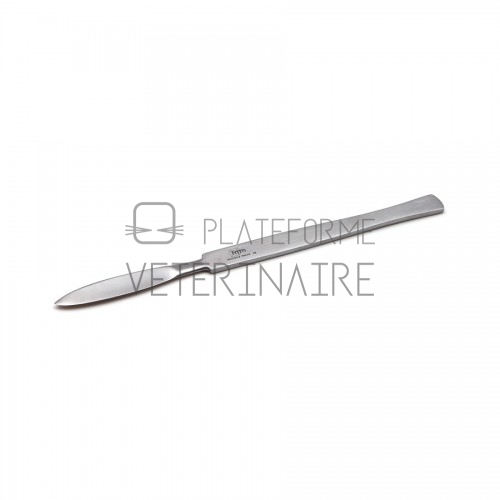 BISTOURI FIXE MANCHE PLAT 17CM LAME CONCAVE 50MM