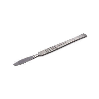 BISTOURI FIXE MANCHE PLAT 17 CM LAME CONVEXE DE 50 MM (FIG.2)