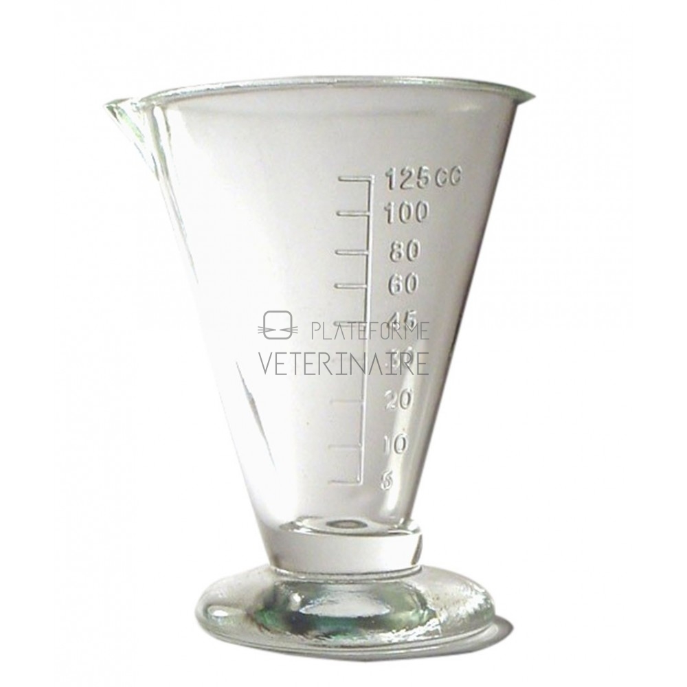 Verre doseur gradué en verre 250ml