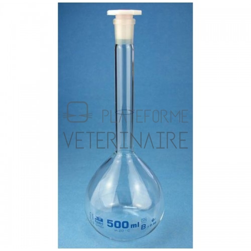 FIOLE JAUGEE POLYPROPYLENE BOUCHEE 100 ML