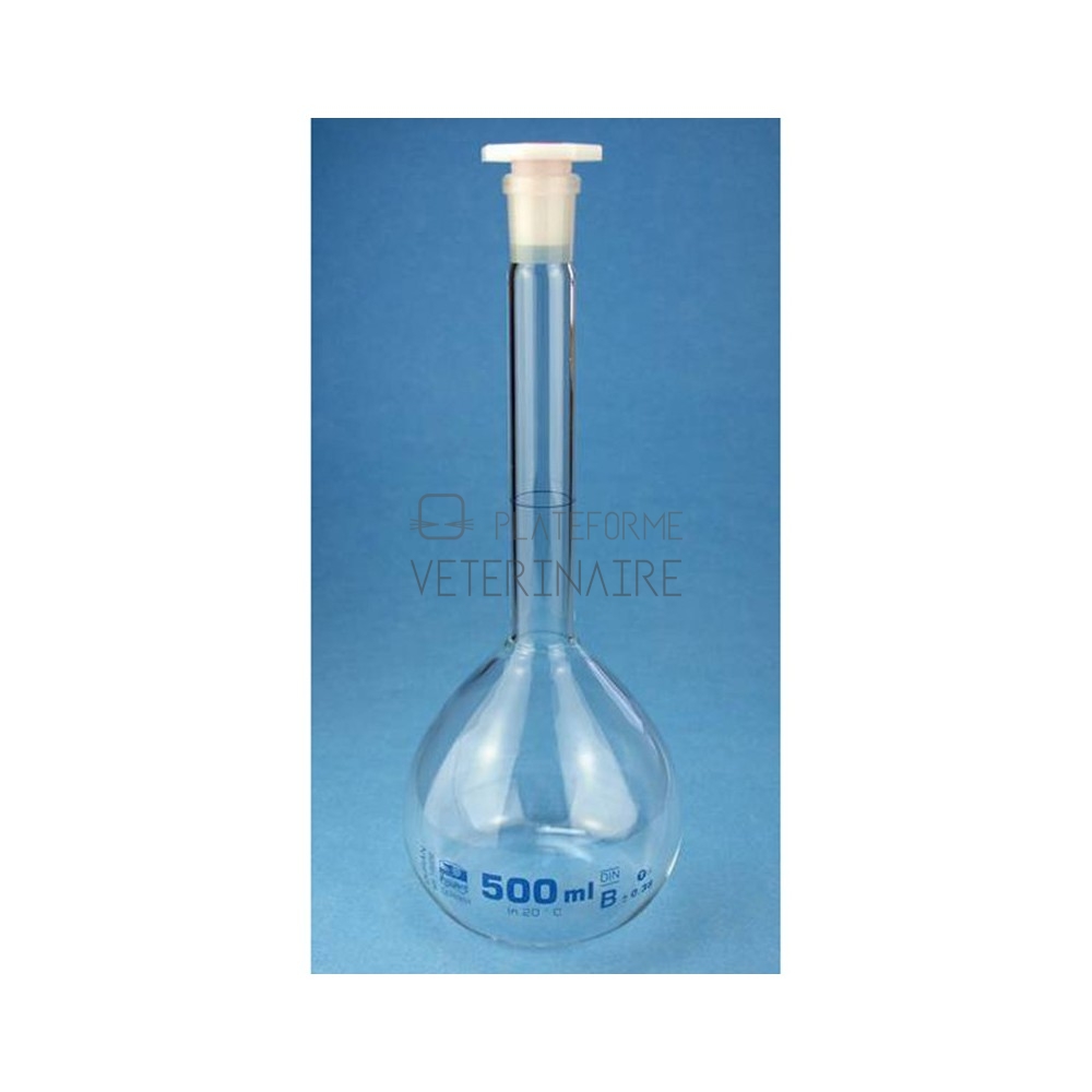 FIOLE JAUGEE POLYPROPYLENE BOUCHEE 100 ML