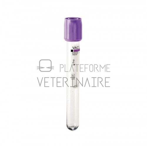 TUBE PRELEVEMENT VACUTEST 7ML EDTA K2 (X 100)