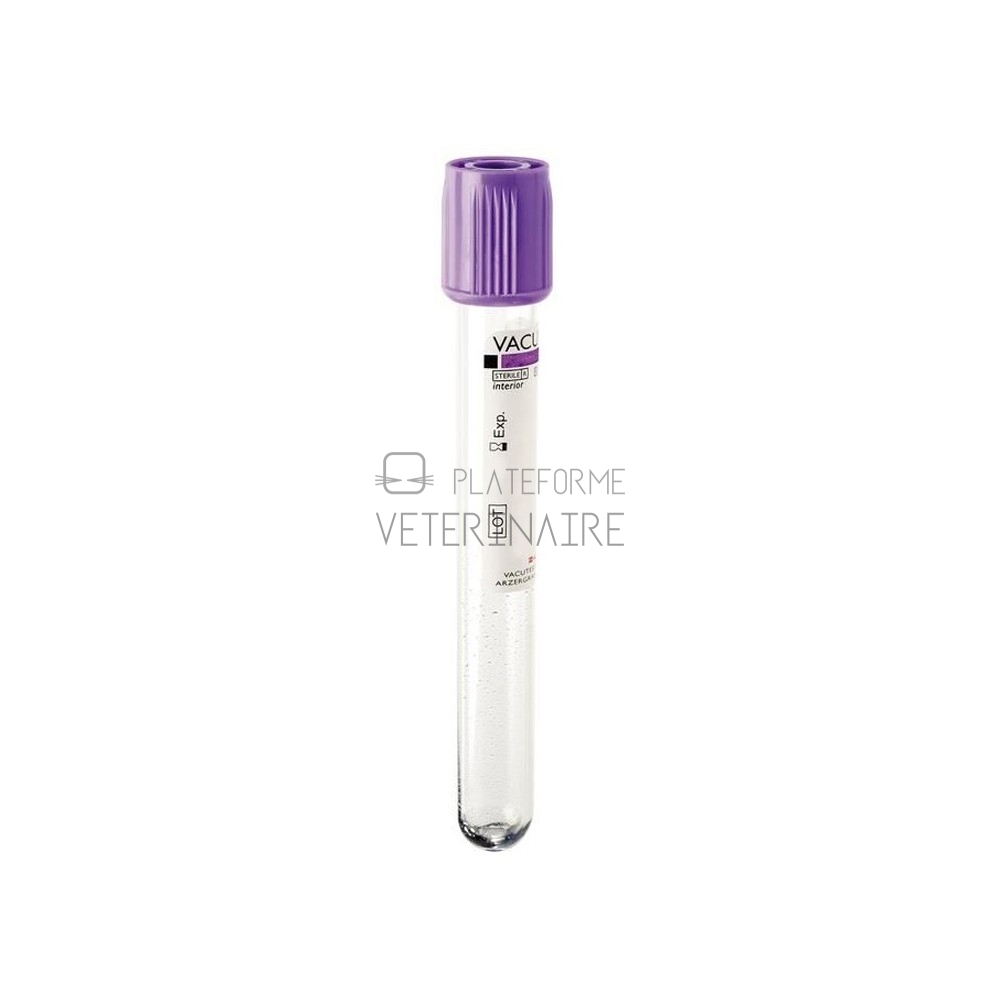 TUBE PRELEVEMENT VACUTEST 7ML EDTA K2 (X 100)