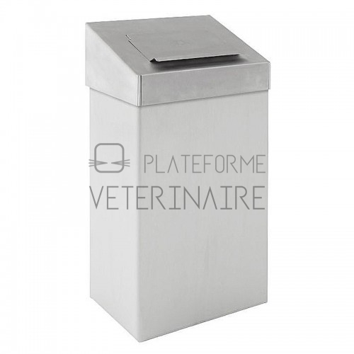 POUBELLE PLASTIQUE 50 L COUVERCLE PIVOTANT