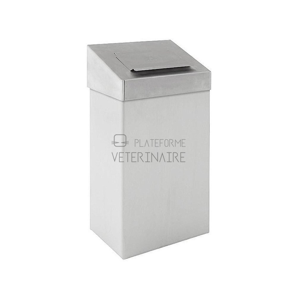 POUBELLE PLASTIQUE 50 L COUVERCLE PIVOTANT