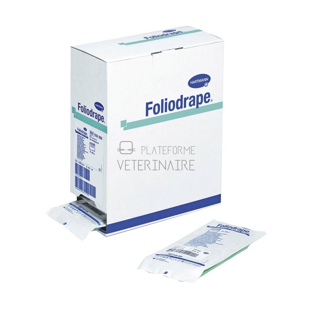 CHAMP NONTISSE STERILE ABSORB.+ FILM PE 37X45CM (X 125)