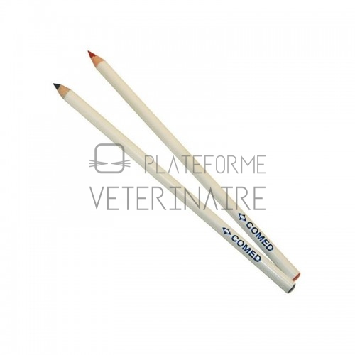 CRAYON DERMATOGRAPHE ROUGE OU BLEU (X12)