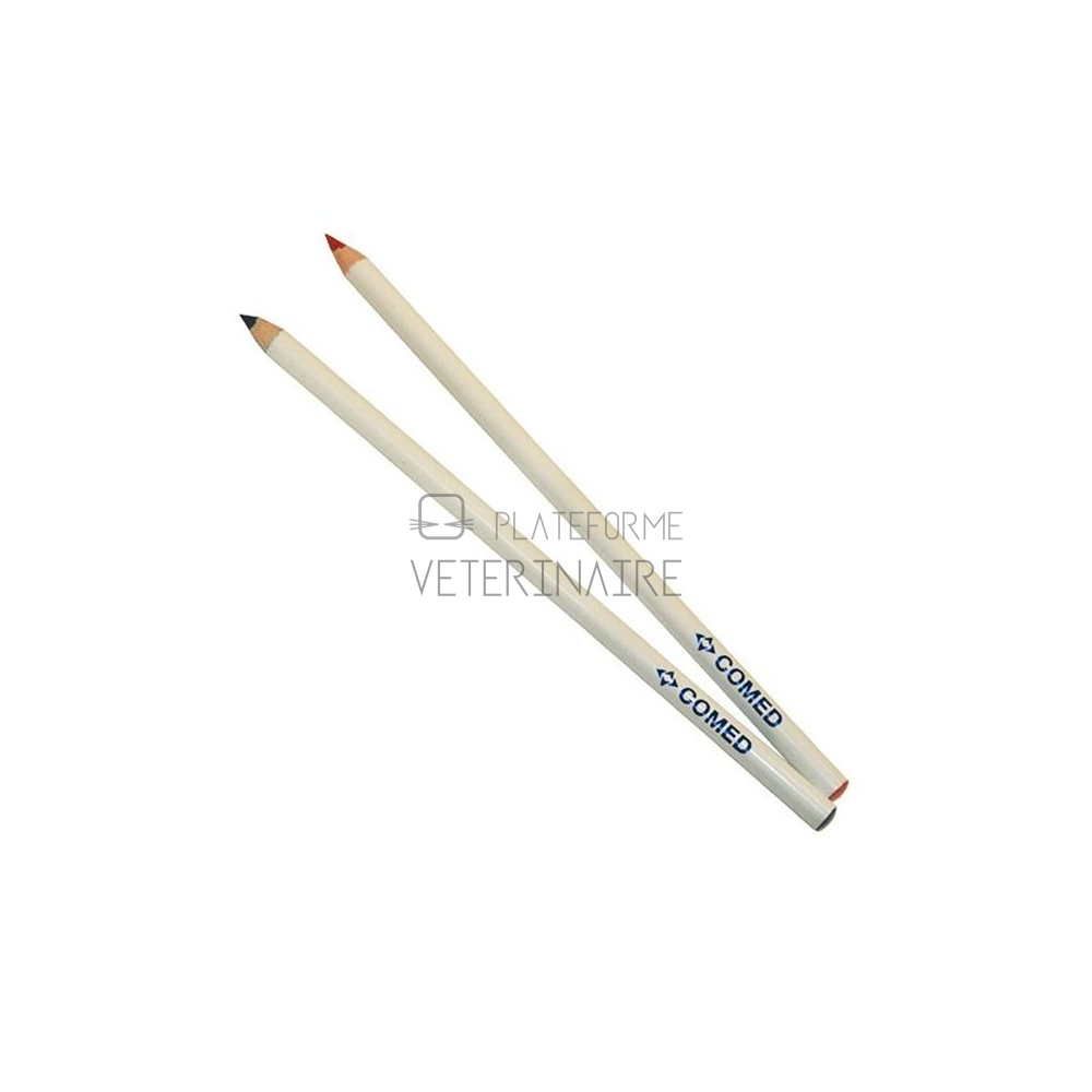 CRAYON DERMATOGRAPHE ROUGE OU BLEU (X12)